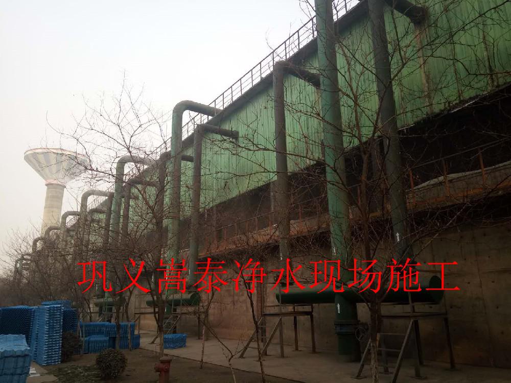 河北鋼廠散熱塔S波填料及收水器安裝更換施工！